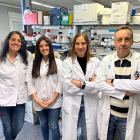 Part de l'equip d'investigadors del Grup de Recerca DIAMET de l'IISPV: Lídia Cedó, Teresa Villanueva, Sonia Fernandez-Veledo i Joan Vendrell.