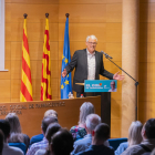 Jordi Sendra va fer la conferència de ciutat al Col·legi d'Advocats i Farmacèutics.