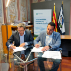 Signatura del conveni entre l'Ajuntament del Morell i Ecoplanta per promoure l'ocupació al municipi.