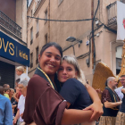 Noha Moussafir Descarrega, la primera dona portadora de l'àliga de Reus.