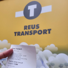 Imatge d'un bitllet senzill de Reus Transport amb el nou codi QR per fer transbords.