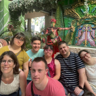 Imatge d'un dels grups de Down Tarragona durant les vacances a la Comunitat Valenciana.