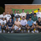 Alguns dels guardonats a la Nit del Futbol de Constantí.