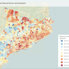 Mapa municipal de la diferència en el nombre de persones al cens electoral de les eleccions del 28-M comparat amb les locals de fa quatre anys

Data de publicació: dilluns 15 de maig del 2023, 06:00

Localització: Barcelona

Autor: Guifré Jordan