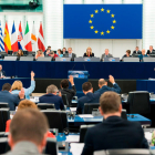 Votació del ple del Parlament Europeu a Estrasburg.