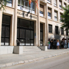 La fachada principal de la Audiencia de Tarragona.