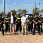 Fotografía de los nuevos agentes que se han incorporado a la Policía Local de El Vendrell durante la campaña de verano.