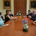 Visita institucional del delegat del govern de l'Estat a Catalunya, Carlos Prieto, a l'Ajuntament de Reus.