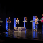 Imatge del debat de candidats que es va fer sobre l'escenari del Teatre Principal.