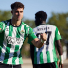 Marcos Fernández durant un partit d'aquesta temporada amb el Betis Deportivo.