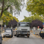 L'estat de les obres al carrer Orquídies de Cambrils.