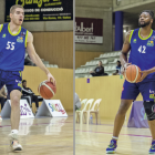 Adrià Aragonès y CJ Barksdale durante un partido del CB Salou la última temporada.