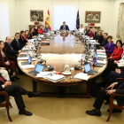 Reunión del último Consejo de Ministros del próximo año que aprueba el tercer paquete anticrisis.