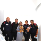 Els Mossos van visitar la familia a l'Hospital.