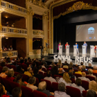 Els candidats dels sis partits representats al ple van debatre dimecres al Teatre Bartrina.