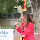 Acto político de campaña de Vox en la plaza de Andalucía de Salou.