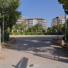 Entrada actual en la plaza Anton Borrell, en el parque de Sant Jordi.