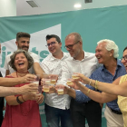 JuntsxCat celebrant els resultats del 23-J ahir a Tarragona.