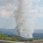 Imatge de l'incendi a Solivella.