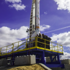 Plataforma de lanzamiento del primer cohete privado europeo, MIURA 1, en las instalaciones del INTA en El Arenosillo (CEDEA), ubicadas en Mazagón (Huelva), en una imagen de archivo. EFE/Julián Pérez