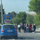 Imagen del vehículo que ha dado varias vueltas de campana en Tarragona.