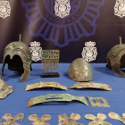 Algunas de las piezas arqueológicas del museo de Figuerola que han sido intervenidas