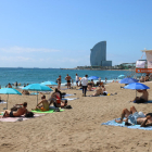 Imatge de la platja de la Barceloneta.