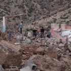 Imagen del pueblo de Targa después del terremoto.