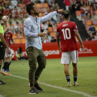 Dani Vidal durant un partit del Nàstic.