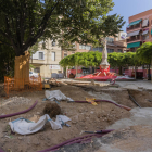 Imagen de julio de los trabajos en la plaza de Víctor.