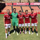 Gabri Vidal, Dani Parra, Adri Contreras, Marc Álvarez i Óscar Sanz al Nou Estadi.