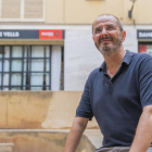 Oriol Grau, aquest dimarts, a la plaça de Dames i Vells de Tarragona.