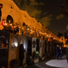 Imatge de la darrera edició de les visites noctures al Cementiri per Tots Sants.