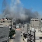 Les forces àeries d'Israel bobmardejan Gaza aquest matí.