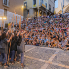 La representació del Ball Parlat de la Sebastiana del Castillo va tenir lloc a la plaça de les Cols.