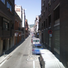 Imatge del carrer Camp de Barcelona, on se situa la seu de Vox a la ciutat.
