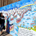 Imatge del nou mural al Camí de Costa de Salou.