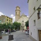 Imagen de la Parroquia de Santa María de Falset y su campanario.