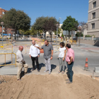 El alcalde y el concejal de Obra Pública visitaron el lunes las obras, acompañados por los directores del proyecto y el responsable de la empresa adjudicataria.