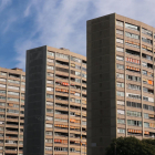 Edificis de blocs de pisos al barri de Sants de Barcelona.