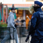 Imatge de l'operatiu policial d'aquest dimarts a Brussel·les.