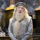 Imatge de Michael Gambon interpretant Dumbledore a Harry Potter.