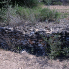 Imagen del punto concreto donde encontraron al hombre muerto violentamente en una finca cerca de Rasquera.