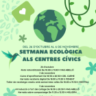 Cartel con las actividades de la Semana de la Ecología.
