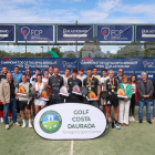 Els guanyadors del campionat de Catalunya de pàdel al Golf Costa Daurada.