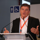 El presidente de PIMEC, Antoni Cañete, durante su intervención en la XXII edición de las Jornadas Gresol, celebradas este jueves en Tarragona.