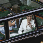 La princesa Leonor y la infanta Sofía a bordo del Rolls Royce Phamton IV