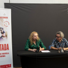 La consellera de Cultura, Sandra Ramos i Berna Ríos, president de l'Associació Santa Teca.