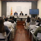 Rueda de prensa de presentación de los datos de recogida selectiva de residuos en el Camp de Tarragona en 2022.