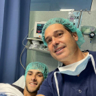 Imatge de Marc Álvarez després de l'operació.